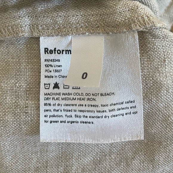 Reformation Mason Linen Pant - Picture 4 of 4